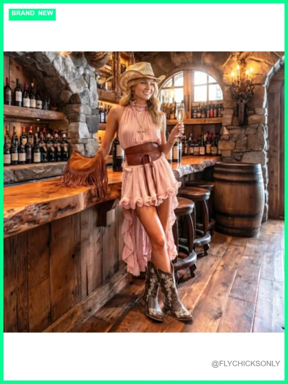 Faux Leather Floral Embroidered Western Cowboy Boots Mid Calf Snip Toe Pull-On